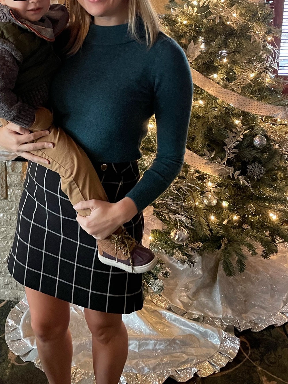 Women’s Emerald Green Turtleneck Sweater - cashmere